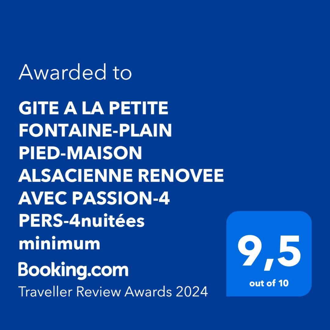 Gite A La Petite Fontaine-Plain Pied-Maison Alsacienne Renovee Avec Passion-4 Pers-4Nuitees Minimum Langensoultzbach Rum bild